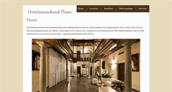 Desktop Screenshot of hotelsamarkand-plaza.com