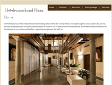 Tablet Screenshot of hotelsamarkand-plaza.com